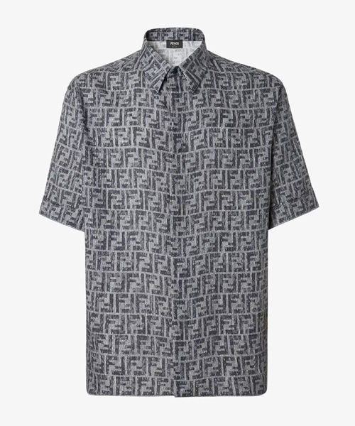 탑스티치 블루 FF 셔츠