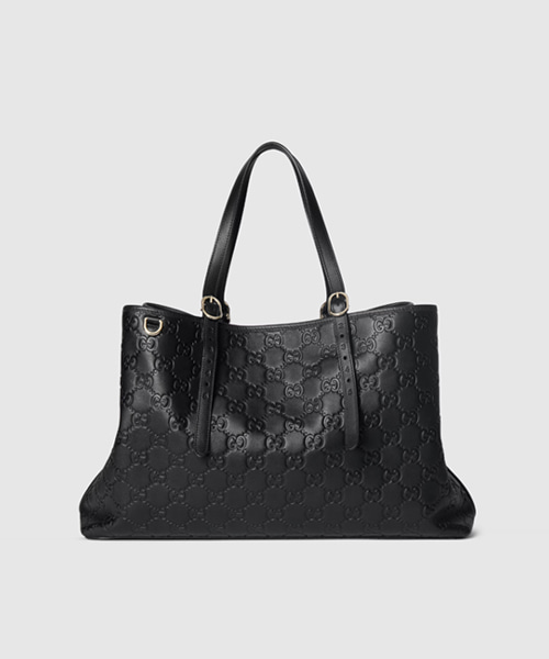GG 엠블럼 라지 토트백