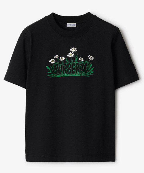 데이지 로고 코튼 티셔츠