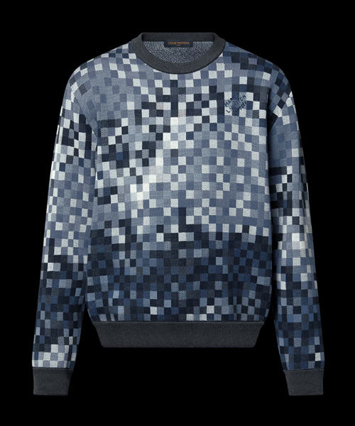 LV 버스 다모플라주 자카드 풀오버