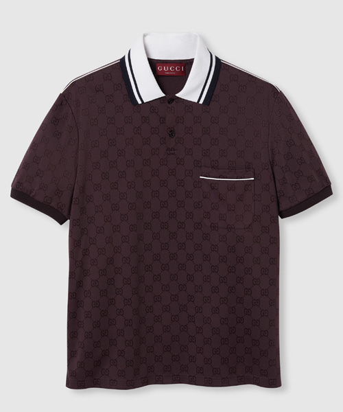 GG 나일론 코튼 폴로 셔츠