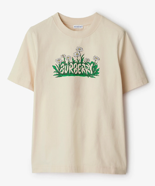 데이지 로고 코튼 티셔츠