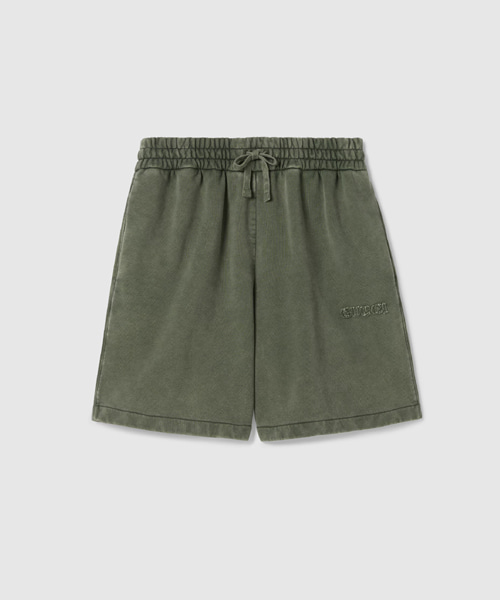 자수 코튼 야구 쇼츠