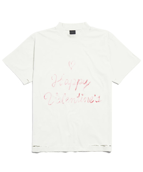 립스틱 발렌타인 스몰 핏 티셔츠