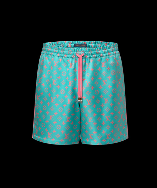 모노그램 실크 쇼츠