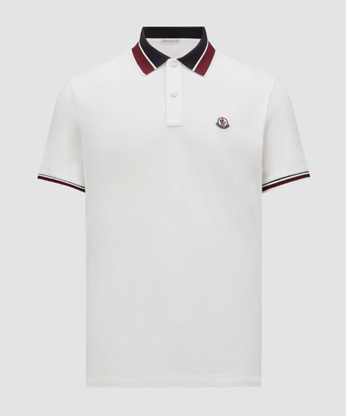 로고 패치 코튼 폴로 셔츠