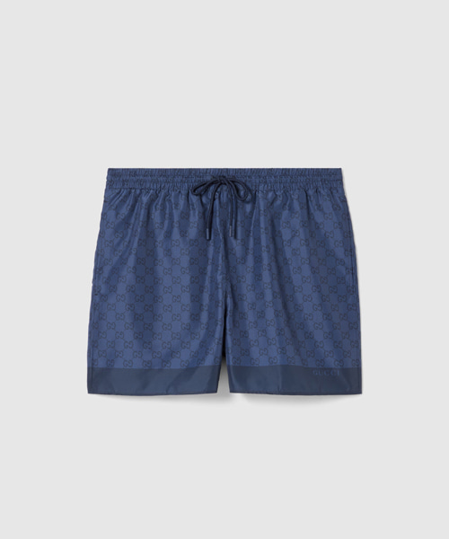 프린트 테크니컬 포플린 스윔 쇼츠