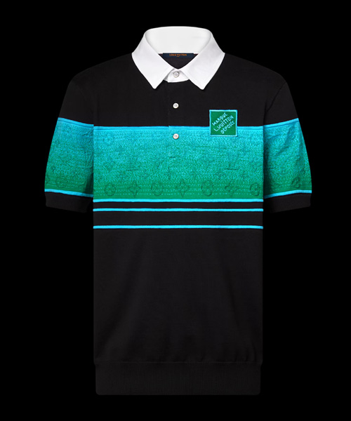 자카드 숏 슬리브 폴로 셔츠