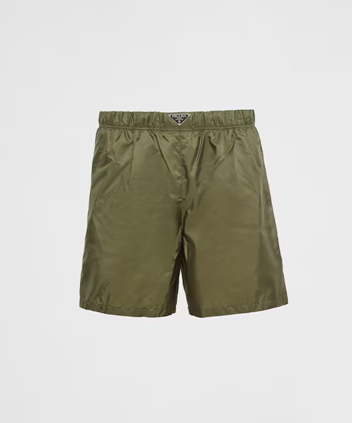 삼각 로고 패치 리나일론 스윔 쇼츠