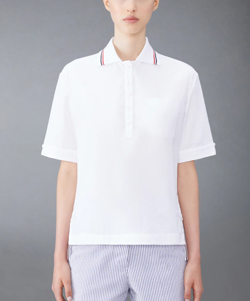 세어서커 폴로 셔츠