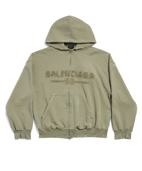 레귤러 핏 후드 집업