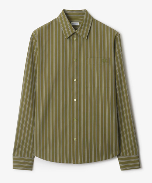 레귤러핏 스트라이프 코튼 셔츠