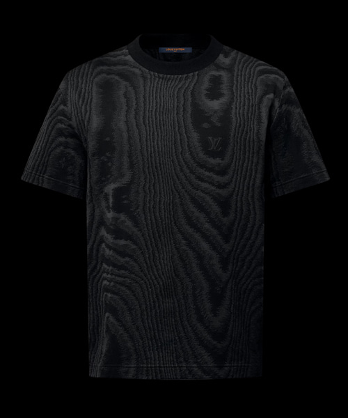 저지 자카드 티셔츠