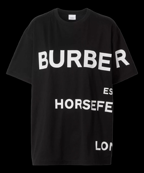 호스페리 프린트 코튼 오버사이즈 티셔츠