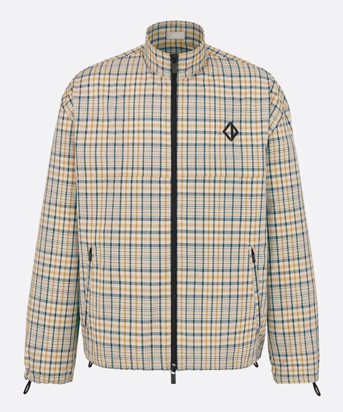 CD 다이아몬드 자수 지퍼 셔츠