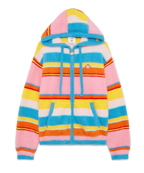 플러피 오버사이즈 후드 자켓