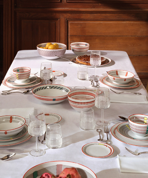 TRESSAGES EQUESTRES 타원형 플래터 세트