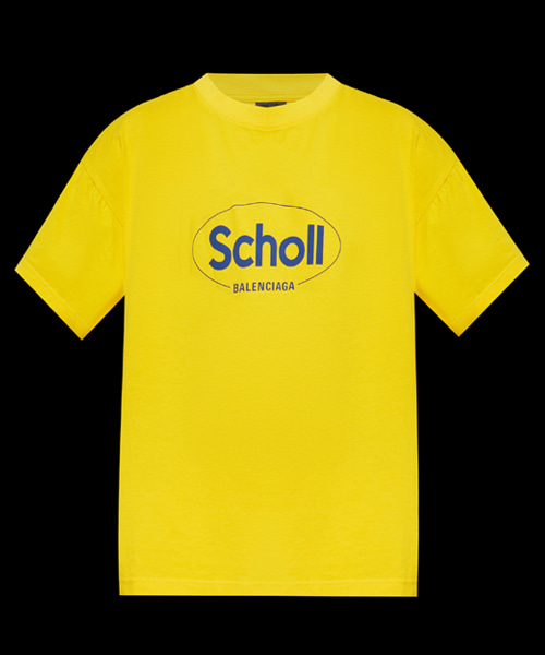 SCHOLL 프린트 코튼 티셔츠