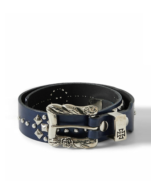 텍사스 세레나데 3cm 스터드 가죽 벨트