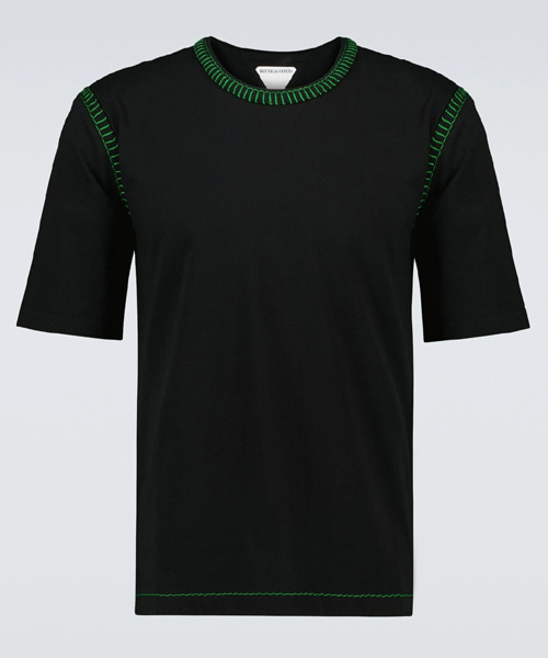 스티치 디테일 티셔츠