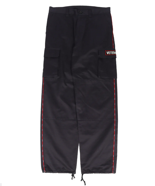 엠브로이더드 로고 카고 팬츠