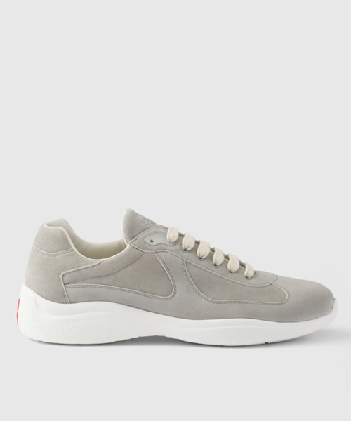 프라다 아메리카 컵 스웨이드 스니커즈