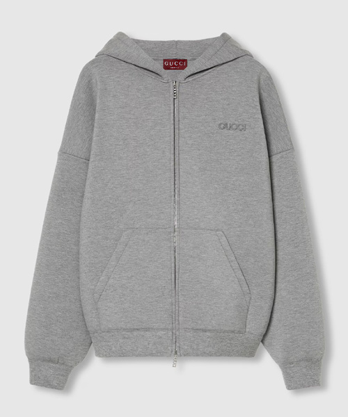 비스코스 저지 자수 스웨트셔츠