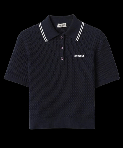 코튼 크로쉐 폴로 셔츠