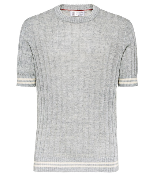 리넨 코튼 니트 폴로 셔츠