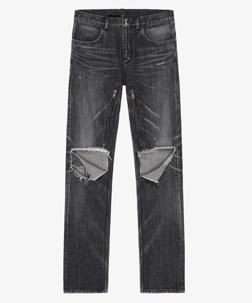 디스트로이드 스트레이트 데님 팬츠