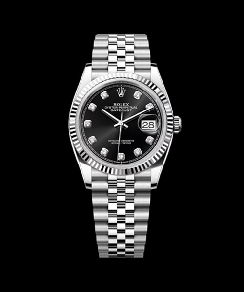 데이트저스트 다이아몬드 블랙 36