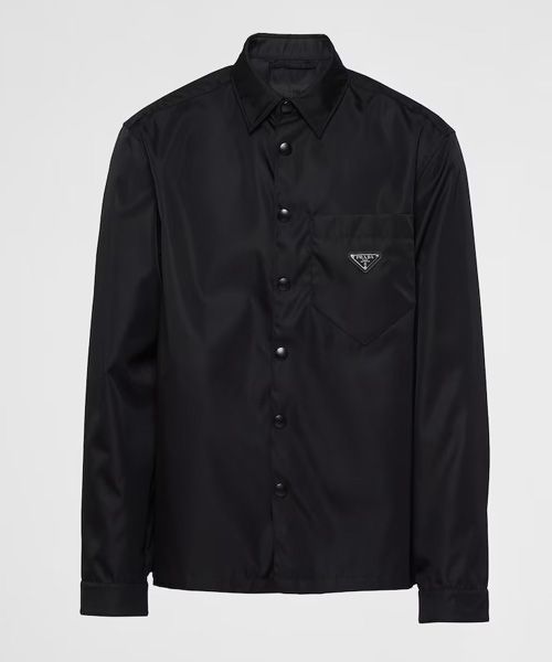 삼각 로고 패치 리나일론 셔츠