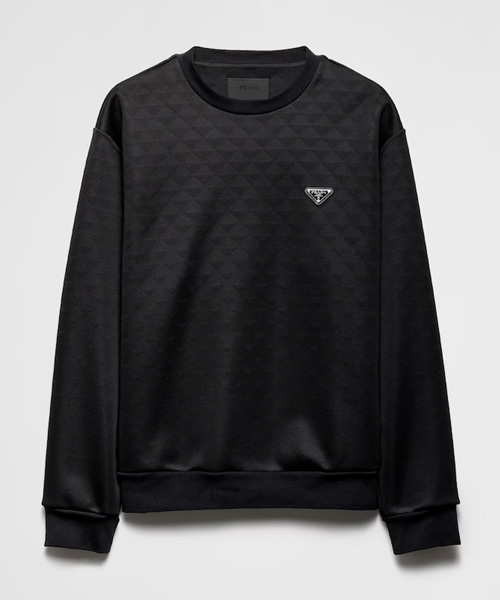 테크니컬 패브릭 롱 슬리브 스웨트셔츠