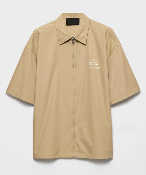 테크니컬 코튼 숏 슬리브 셔츠