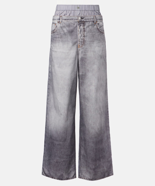 트롱프뢰유 코튼 포플린 와이드 팬츠