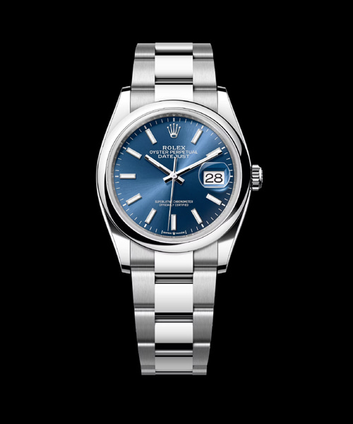 데이트저스트 블루 선레이 오이스터 36