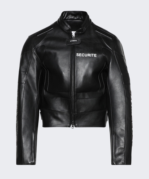 시큐리티 모토크로스 가죽 자켓