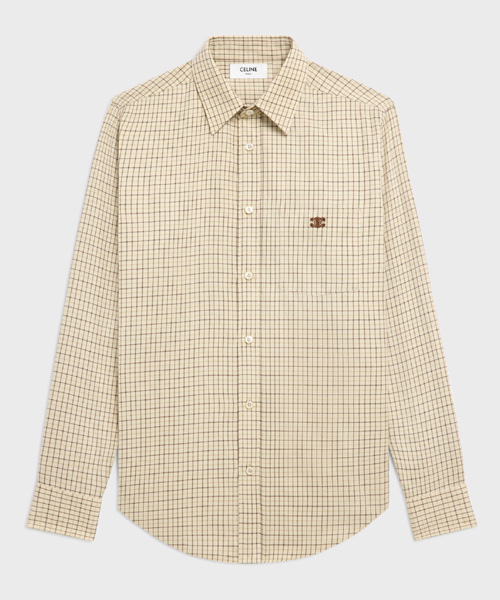 체크 코튼 셔츠