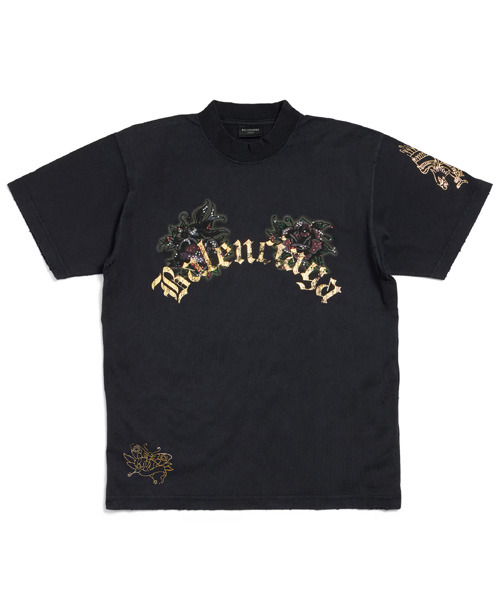 태키 타투 스몰 핏 티셔츠