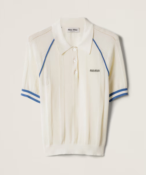 코튼 니트 폴로 셔츠