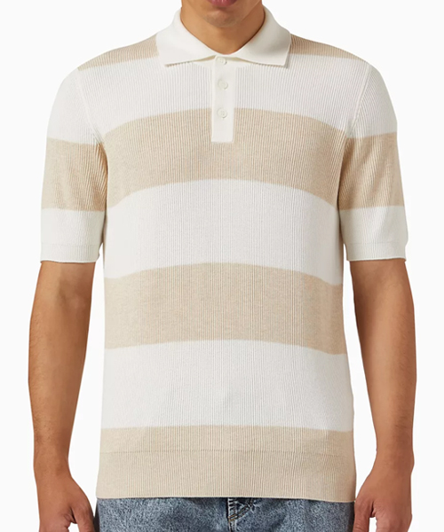 니트 코튼 폴로 티셔츠