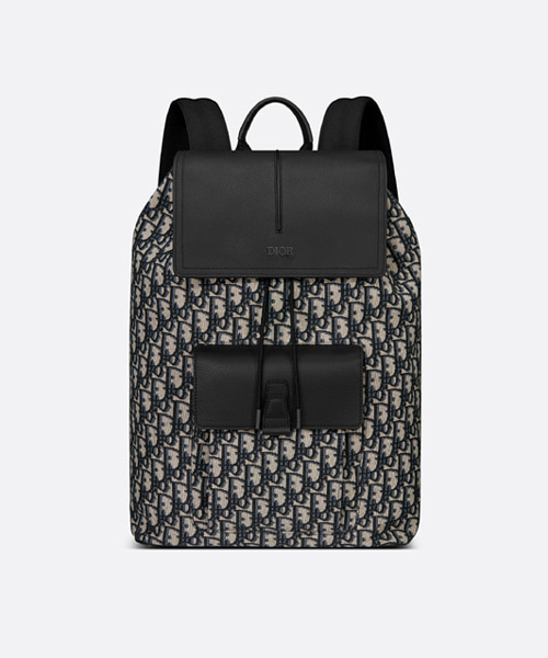 디올 오블리크 자카드 모션 백팩