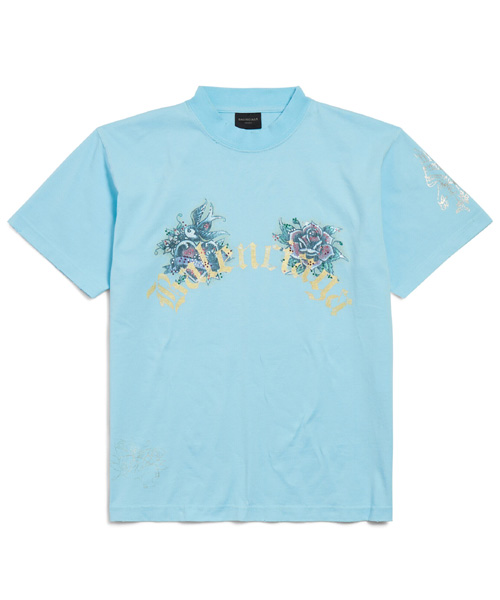 태키 타투 스몰 핏 티셔츠