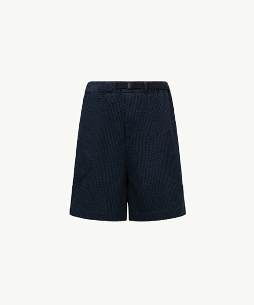 시어서커 벨티드 쇼츠