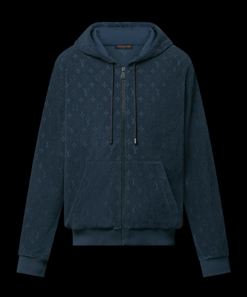 모노그램 프렌치 테리 집업 후디