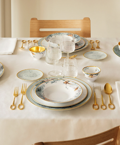 CARNETS D`EQUATEUR 디저트 플레이트 세트