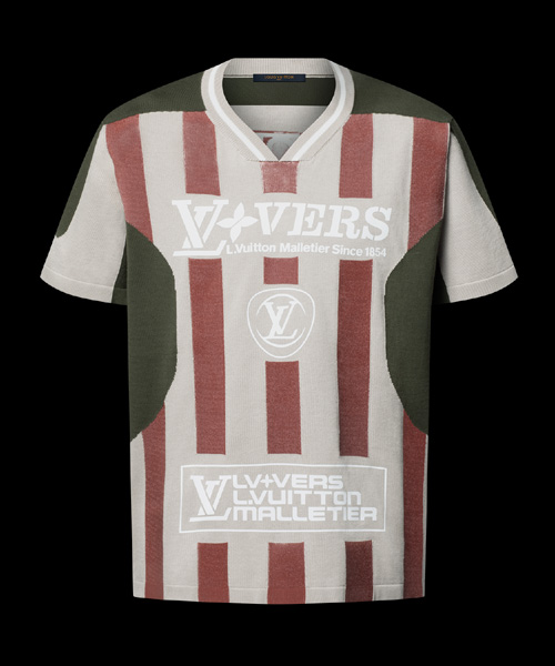 인타르시아 숏 슬리브 크루넥