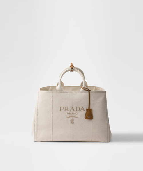 리넨 블렌드 토트 백