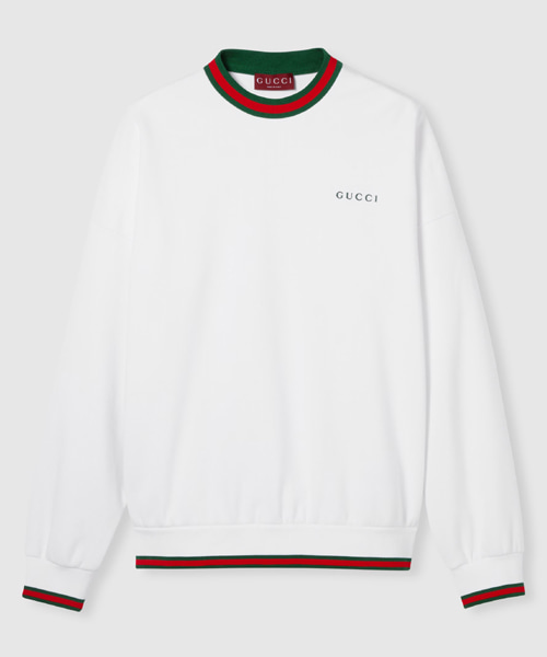 웹 코튼 피케 스웨트셔츠