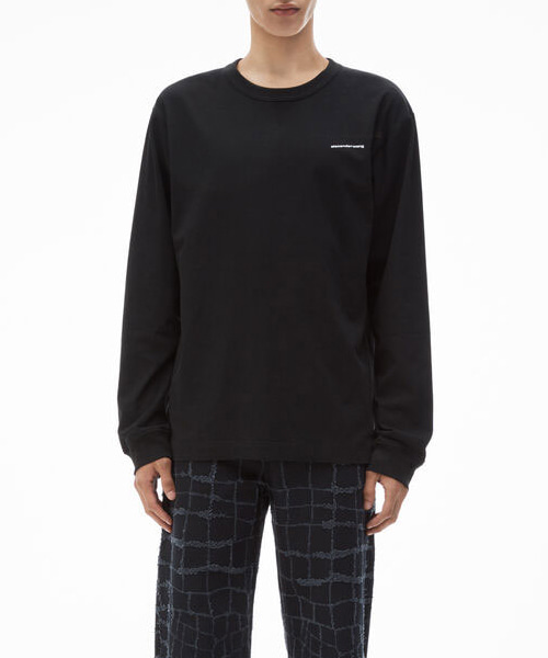 하이트���스트 코튼 저지 롱 슬리브 티셔츠